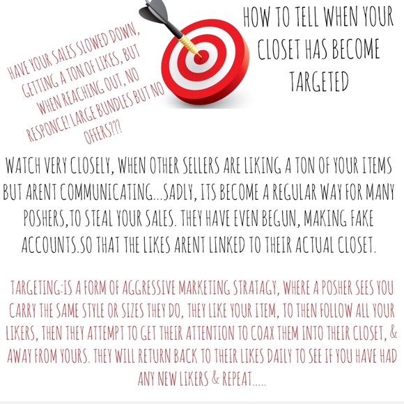 DONT BECOME A TARGET Other - HOW TO TELL WHEN YOUR CLOSET HAS BECOME A TARGET